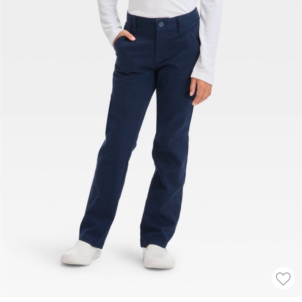 Navy Blue Pants for school uniforms cat and Jack brand sz 4 straight leg nwt